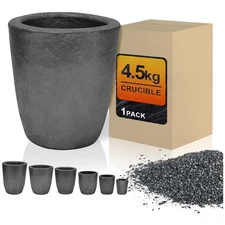 Economical 4.5kg Silicon Carbide Graphite Crucible - Ideal for Foundry Use