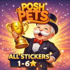 Stickers MonoPoly G0 1-6   All Stickers Available FAST DELIVERY