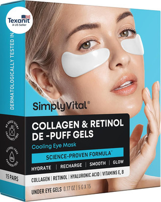Collagen Eye Patches with Retinol & Hyaluronic Acid Mask - Depuffing under Eye P