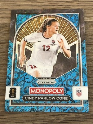 2026 Panini Prizm Monopoly FIFA World Cup- Cindy Parlow Cone #86 Blue Wave Prizm