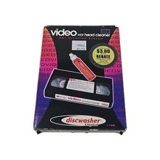 Discwasher Digital VHS Video VCR Head Cleaner Wet Cleaning System New Open Box