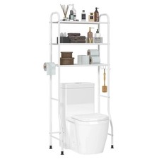 Organizador Estantes Encima El Inodoro Mueble De Ba o Para Almacenamiento Blanco