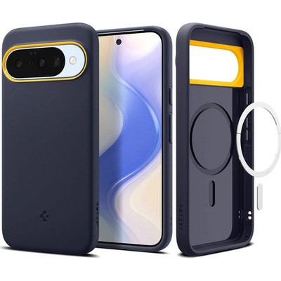 Handyhülle für Google Pixel 10 Pro / Pixel 10 Spigen Case Cover Dunkelblau/Gelb