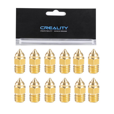 Creality Original 12Pcs Ender 3 Series 0.4Mm MK Nozzles, for Sprite Extruder Noz