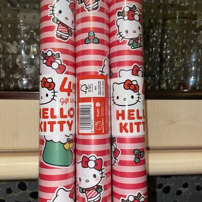 DANILO PROMOTIONS LTD Hello Kitty Christmas Gift Wrap Wrapping Paper 3 x 4 m / 24HR DELIVERY OPTION