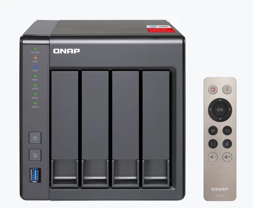 NAS QNAP TS-451+ 4 bay 8GB Fury Impact Multimediale HDMI + 3x 4TB WD RED UNRAID