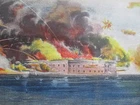 1960 Currier & Ives Civil War Lithograph Print - Bombardment of Fort Sumter 1861