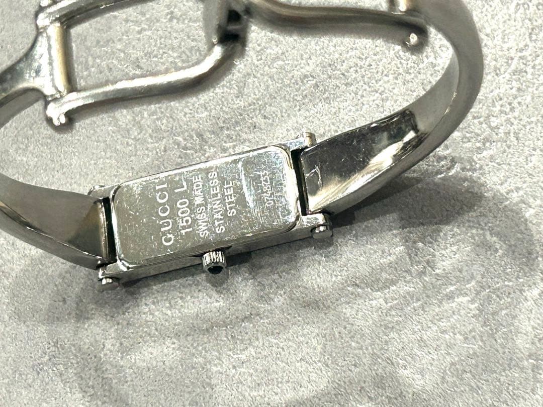 Gucci Silver Rectangular Quartz Watch 16cm Used - image 7