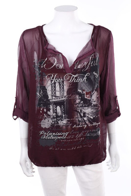 Multiblu Bluse 3/4-Ärmel M lila