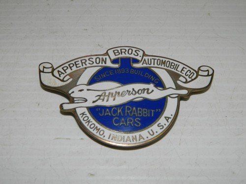 APPERSON BROS AUTOMOBILE CO. Emblem Badge (I am told this is a reproduction)