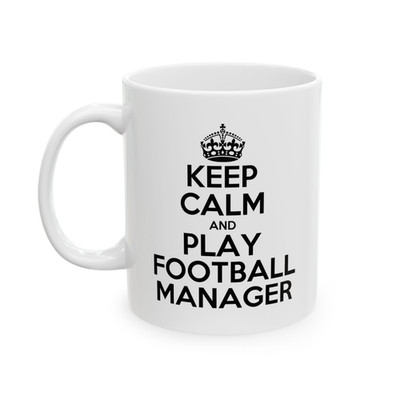 Neuheit Football Manager Motto Tasse, 11 Unzen Keramik Design, Football Manager Fan