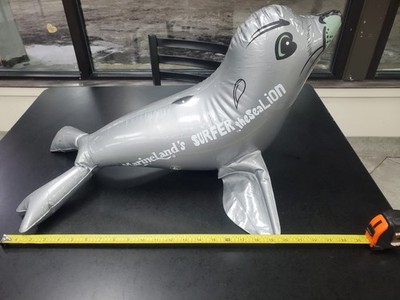 Marineland Canada Surfer the Sea Lion Inflatable Hanging Toy Souvenir c. 2000's