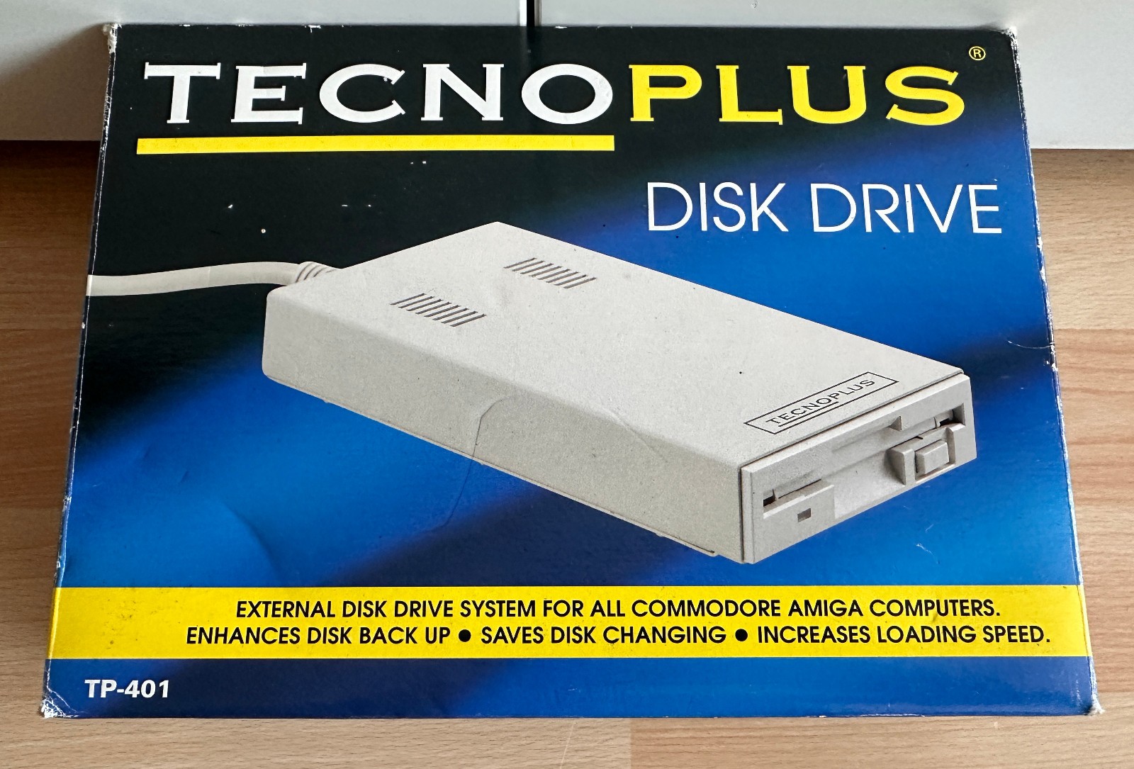 TECHNO PLUS External DISK DRIVE für Commodore/AMIGA 500 - A4000, OVP, BOXED