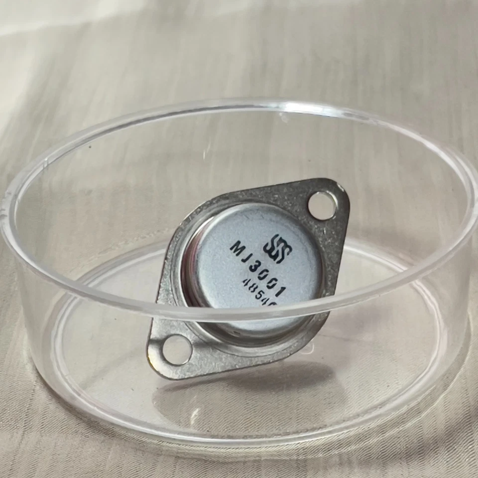 Original SGS-ATES Transistor MJ3001 TO-3 Vintage NPN Power 150W 80V 10A Italy - Image 3 of 4