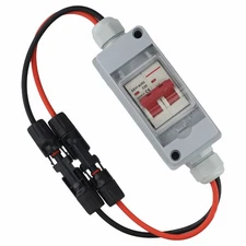 Gray+Transparent PV Circuit Breaker Protector for Solar Power Generation