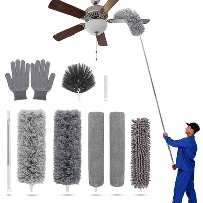 Duster With Extension Pole For Cleaning Ceiling Fans High Ceilings In Addition D