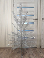 CHRISTMAS. SILVER FIR-TREE. Vintage Artificial Aluminum. CHRISTMAS TREE USSR