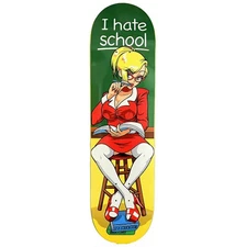Hook Ups "I Hate School" Skateboard Deck Jeremy Klein - 8.25"