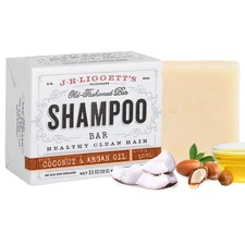 J·R·LIGGETT'S All-Natural Shampoo Bar, Virgin Coconut and Argan Oil - Support