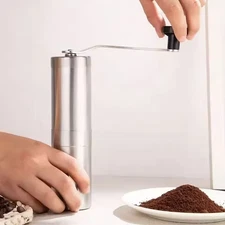 Portable Manual Coffee Grinder Detachable With Ceramic Burr Bean Mill Stainless