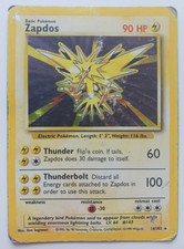 Preços de Zapdos #16 | Pokemon Base Set | Cartas de Pokemon