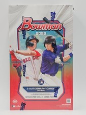 2026 BOWMAN MLB BASEBALL ONE SEALED JUMBO HOBBY BOX 3 AUTOGRAPHS B Q4444