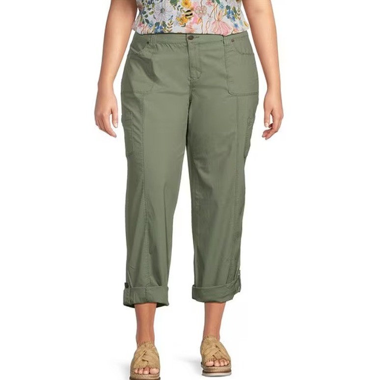 Code Bleu Blue Stretch Convertible Cargo Pant 14P… - image 2