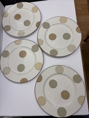 Noritake Ambience Mocha Java Set Of 4 Dinner Plates 11'' D 7989