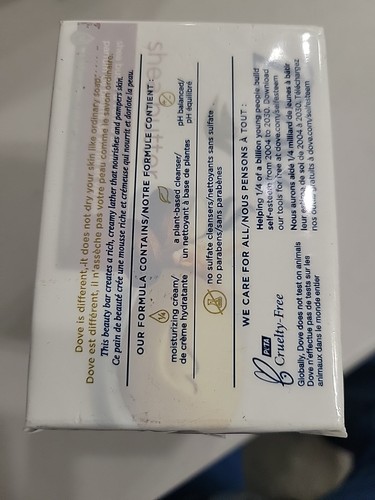Dove SHEA BUTTER Vanilla Scent Bar Soap Moisturizing Cream 3.75 oz - 4prk - Picture 4 of 5