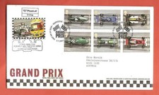 FDC Komb. GB + AT Formel 1 - Satz 50. Jahrestag des 1. engl. Formel 1 Sieges Ste