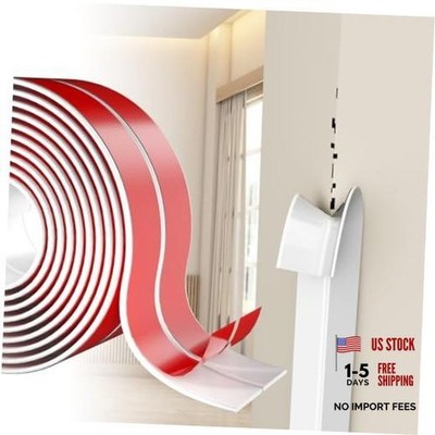 Wall Corner Protector Self-Adhesive Flexible   Durable Rubber, 0.8in×20ft Flat