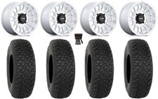 Kmc Impact 15 Wheels Machined 32 Dx440 Tires Honda Pioneer 1000 Talon