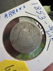 1853 25C Arrows and Rays Liberty Seated Quarter