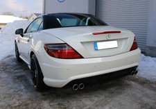 FOX Sportauspuff Mercedes SLK R172 AMG-Line, Bj. 2004-2011, 2x76mm re/li FOX Sportauspuff Mercedes SLK R172 AMG-Line, Bj. 2004-2011, 2x76mm re/li