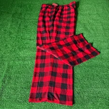Wondershop Buffalo Plaid Microfleece Red Lounge Pajama Pant Plus Size 2X NEW