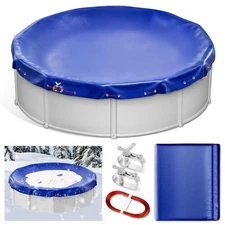 21FT Round Winter Pool Cover for Above Ground Pools, 4FT Overlap Extra Thick ...