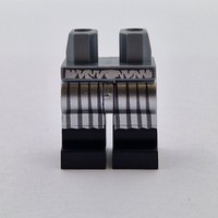 Lego Minifig 1X Beine HüFte Hips Leg Van Ness 970C00Pb1276 Silber Flat Silver