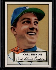 1983 Topps 1952 Reprint Series - Carl Erskine - #250 Brooklyn Dodgers