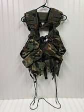 USGI Enhanced Load Bearing Tactical Vest SP 0100 Woodland Camo