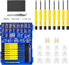 Magnetic Eyeglass Repair Kit with Gold Screw, Upgraded All-In-One Eye Glass Repa