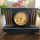 Antique Seth Thomas 6 Pillar Adamantine Clock For Parts or Repair No Key — photo 1
