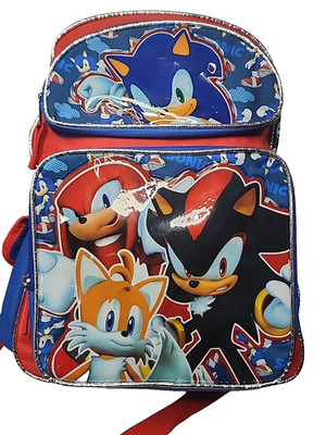 Super Sonic the Hedgehog 16'' Backpack Tails Shadow Knuckles 