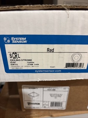 System Sensor SCRL 12/24Vdc Selectacble Multi-Candela Strobe - Red