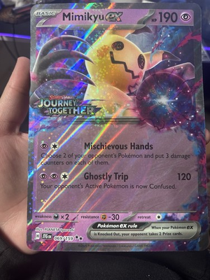 #ad #ad Pokémon TCG Mimikyu EX Journey Together Stamped Jumbo Promo Card 069 159 NM $4.00