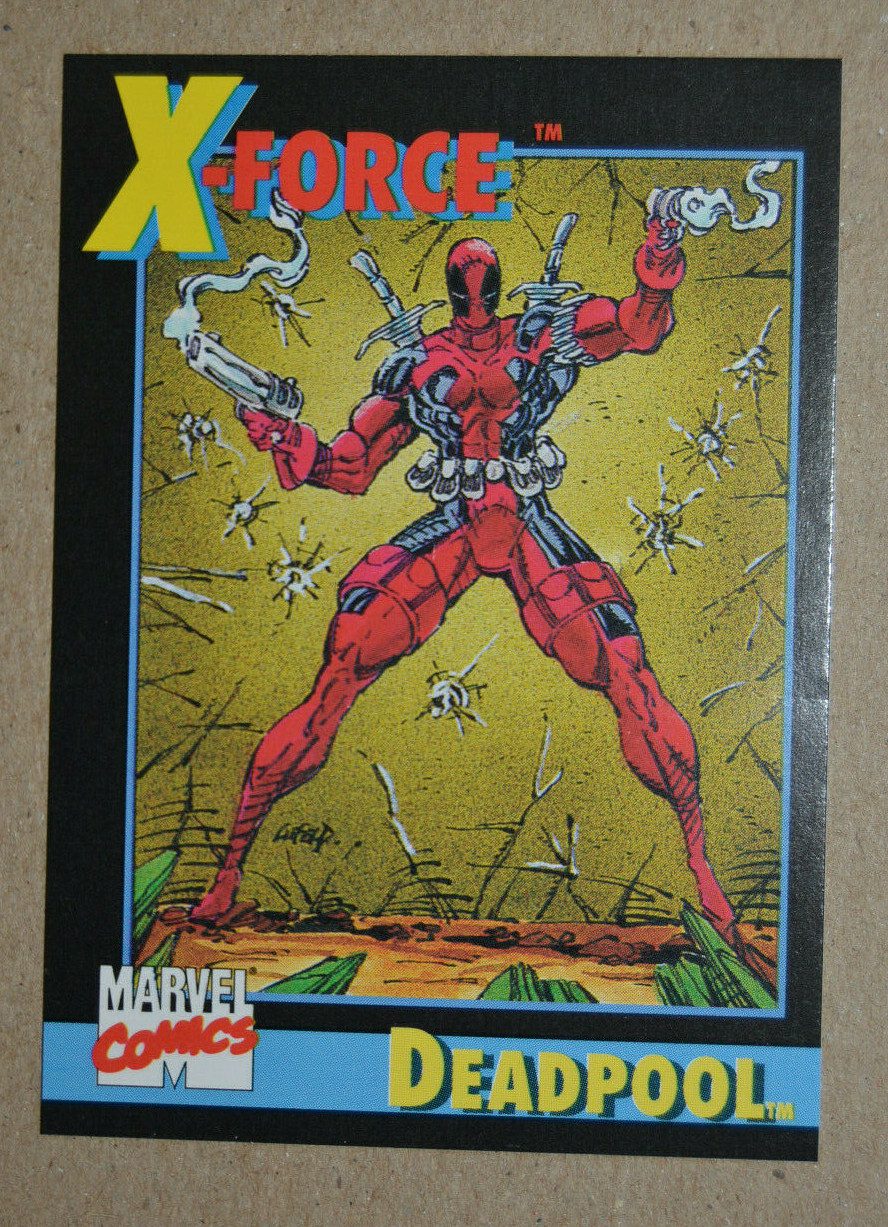 DEADPOOL ROOKIE CARD FROM X-FORCE #1 1991 MARVEL IMPAL #3 MINT NO COMIC  BOOK | eBay