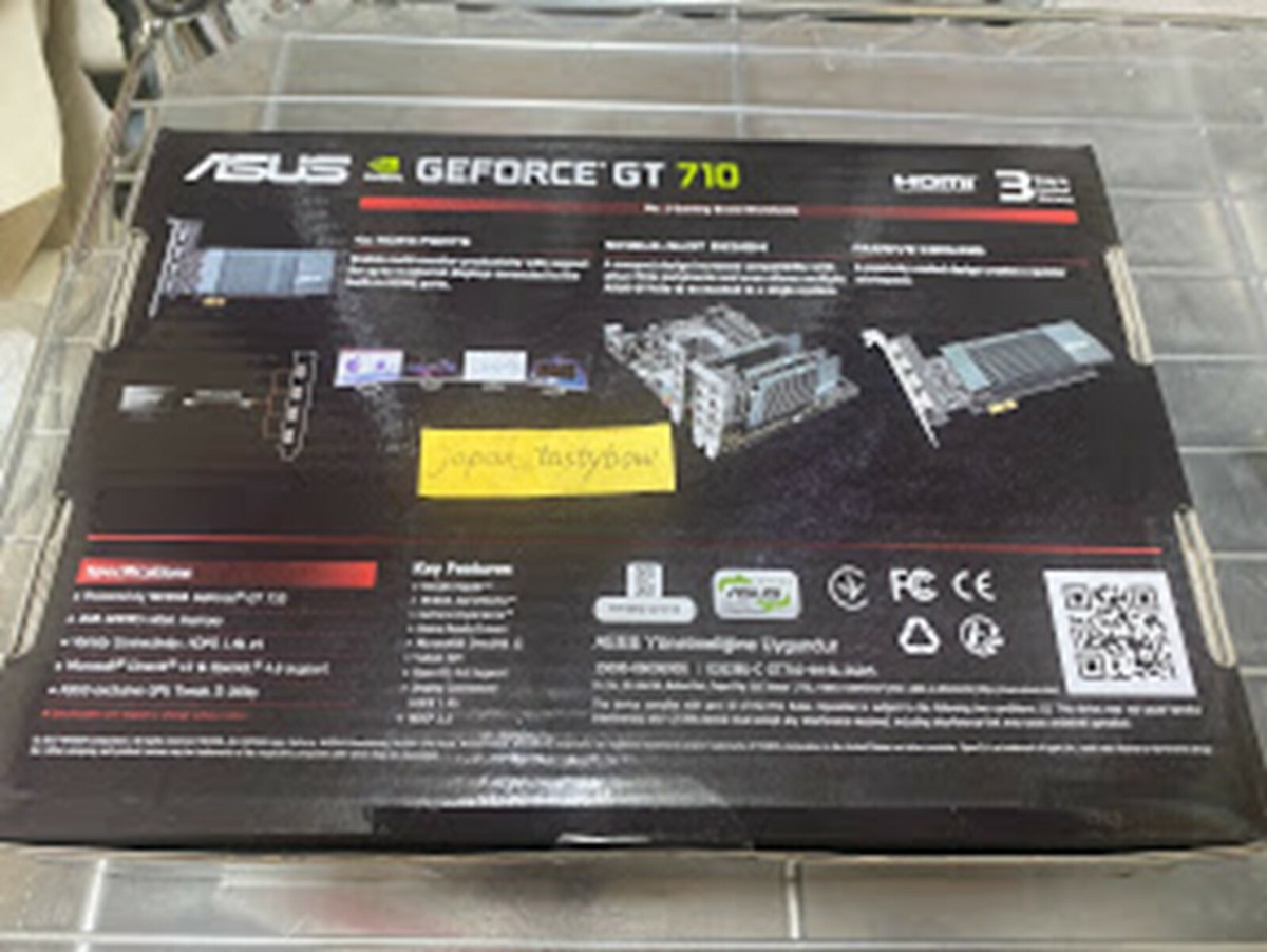 ASUSTek ASUS NVIDIA GeForce GT 710 Fanless Model 2G GT710-4H ASUSTek ASUS NVIDIA GeForce GT 710 Fanless Model 2G GT710-4H