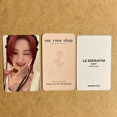 LE SSERAFIM Easy Official Weverse Shop Fansign Event Lucky Draw LD