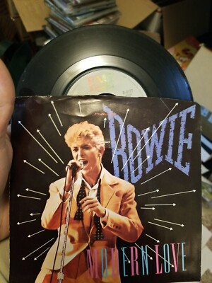 David Bowie 'Modern Love' 1983 EMI US 7'' Vinyl 45 w/PS Live & Studio Versions