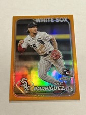 2024 TOPPS CHROME JOSE RODRIGUEZ 13/25 ORANGE REFRACTOR ROOKIE WHITE SOX SSP
