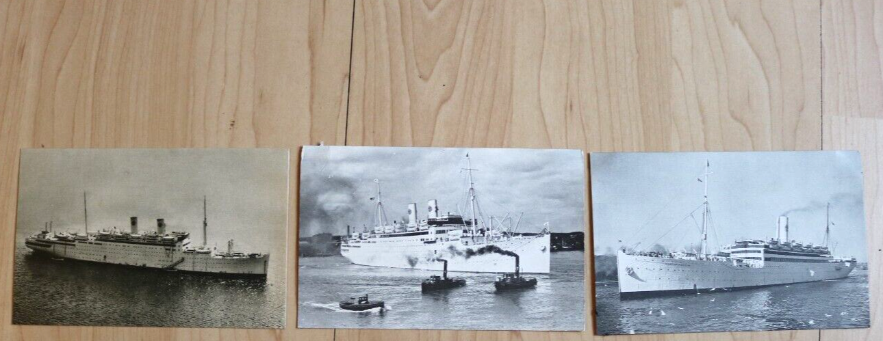steam cruise line ship sweden vintage post card ms gripsholm ss Drottninningholm-image